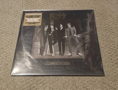KISS DRESSED TO KILL 50TH ANNIVERSARY GHOSTLY GOLD VINYL NEW SEALED