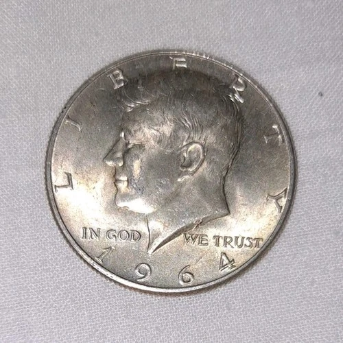 Kennedy Half Dollar 1964 Silver Coin 50C Collectible US Coin
