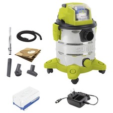 Sun Joe 24v Cordless Stainless Steel Wet Or Dry Vacuum Kit 5.3 Gal Open Box Sun Joe 24v Cordless Stainless Steel Wet Or Dry Vacuum Kit 5.3 Gal Open Box