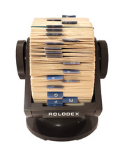 Rolodex SW-124 Open Rotary Card File Large Office Capacity BROWN USA WORKS READ