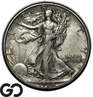 1938-D Walking Liberty Half Dollar, Tough Choice XF Better Date