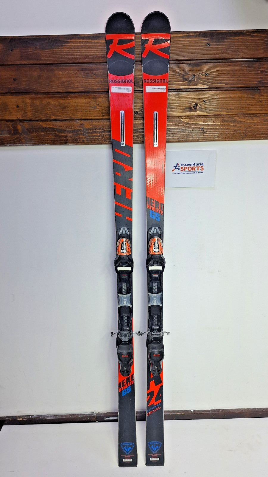 Sci Rossignol Hero Athlete GS 175 cm + Look 11 attacchi Winter Fun Snow Sport