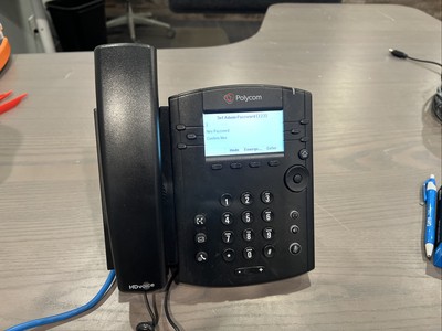 Polycom VVX 311 WW 6-line Business VoIP POE Office Desk Phone - Black