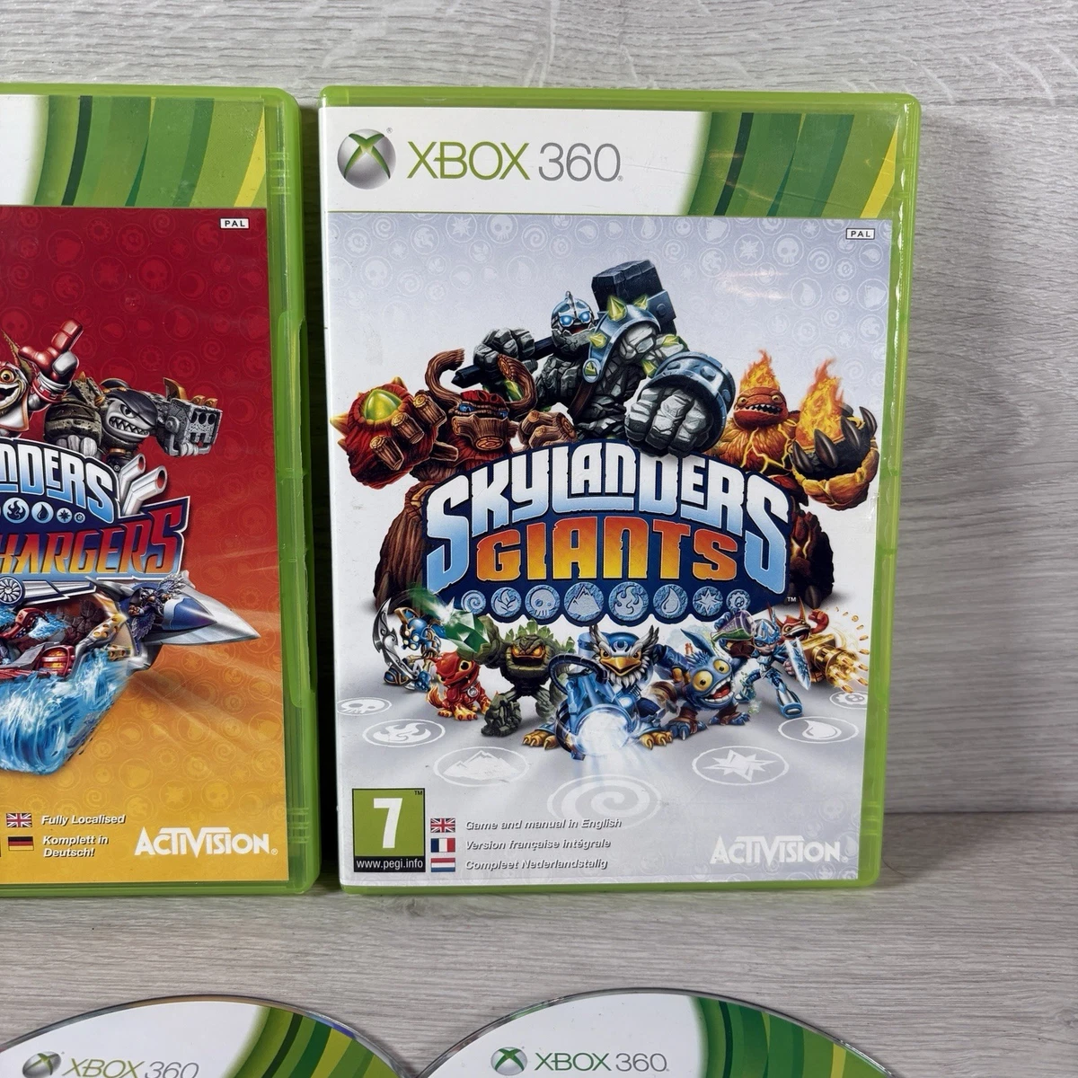 Skylanders Xbox 360 3x Paquete de Juego Spyro's Adventure Giants Super Chargers PAL