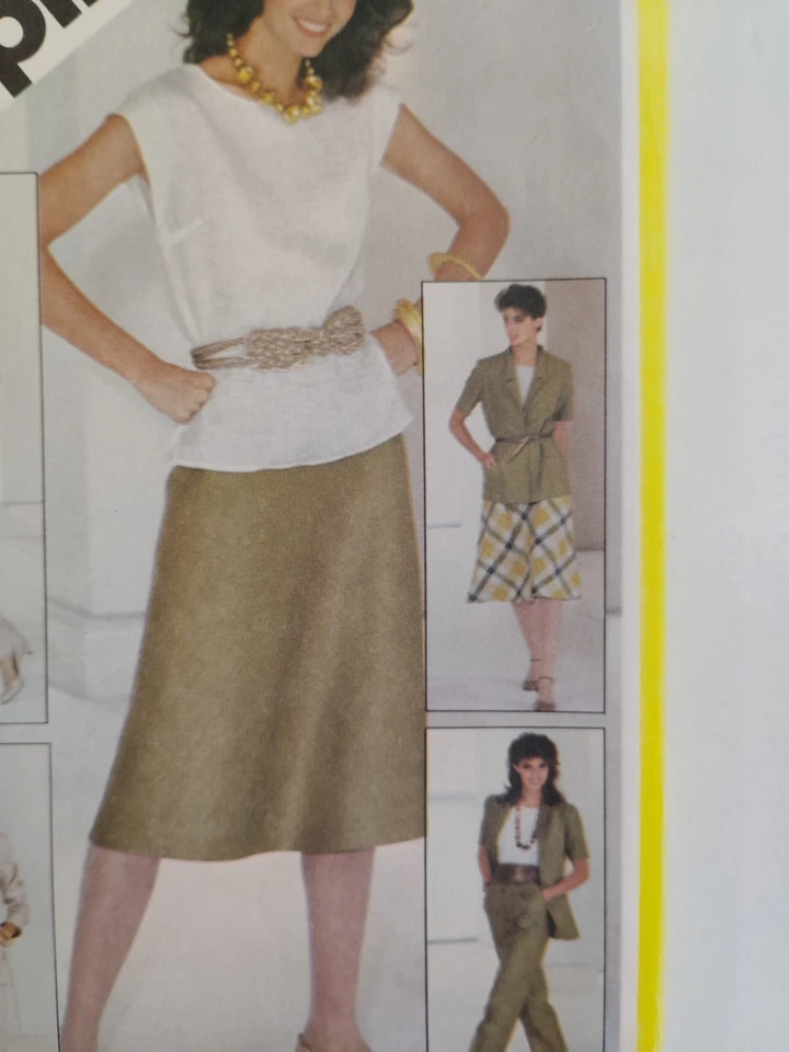 Simplicity 5481 Pants Skirt Top Jacket Wardrobe Sewing Pattern Ladies 16 UC - Image 3 of 4