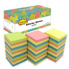 Sticky Notes 3x3, Self-Stick Notes, 36 Pads, 100 Sheets/Pad, Assorted Colors ...