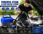 GAKOZ Handheld Steam Cleaner 2500W High Pressure Portable Steamer for Car Engine