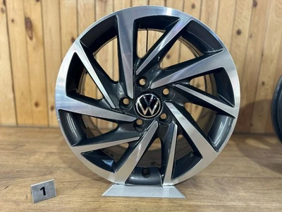 1x Alufelge Woodstock "Grau" Original VW Golf 7 5G0601025DM 6,5Jx16 ET46 - Bild 1 von 4