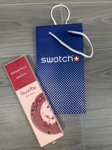 Swatch x AP Royal Pop New Otto Rosso Limited Edition Watch Bra...