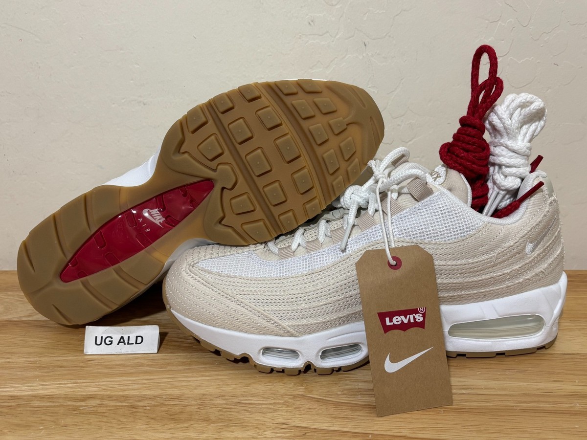 Levi's x Nike Air Max 95 OG Light Orewood Brown/Gum Size Men's 9.5