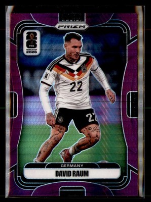 David Raum 2026 Panini Prizm FIFA World Cup Purple Hyper Prizms #/299 #52