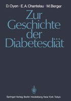 Zur Geschichte Der DiabetesdiäT Detlef Oyen (U. A.) Taschenbuch Xii Deutsch 1985