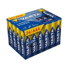 Varta Loglife Power AAA Alkaline Durable Battery 1.5V Pack of 24 4903121134