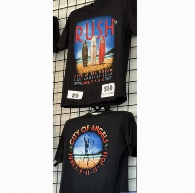 RUSH Fifty Something Tour 2026 Los Angeles Forum June 7, 9 T-Shirt Reprint