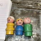 Vintage Little People Wooden Men And Women