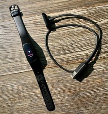 Fitbit Luxe Smart Watch Fitness Activity Tracker Black Working Charger OEM Used