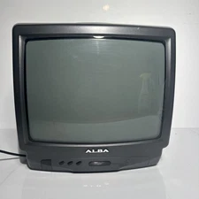 Alba 14" inch CTV3459 CRT Cube TV Black Video Retro Gaming Display Television