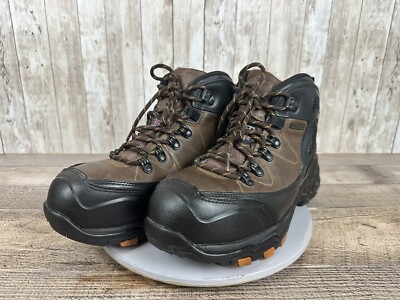 Skechers Men's Relaxed Fit Gel Infused Waterproof Hiking Boots Brown Size 