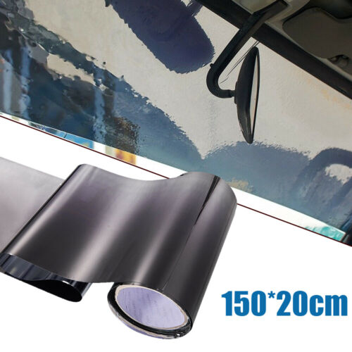 Black Car Sun Visor Strip Tint Film Car Front Windshield UV Shade Accessories
