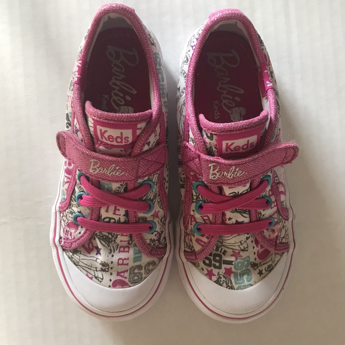 KEDS BARBIE Canvas Sneakers Athletic Shoes Girls Size Kids