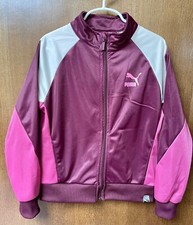 40 PUMA girl's maroon/pink jacket size 7