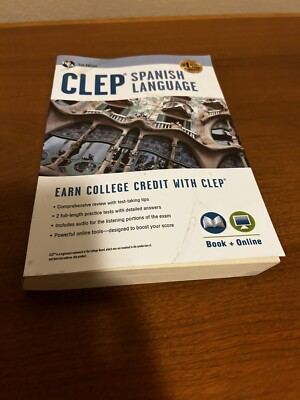 CLEP Test Preparation Ser.: CLEP  Spanish Language : Levels 1 and 2 (Book +...