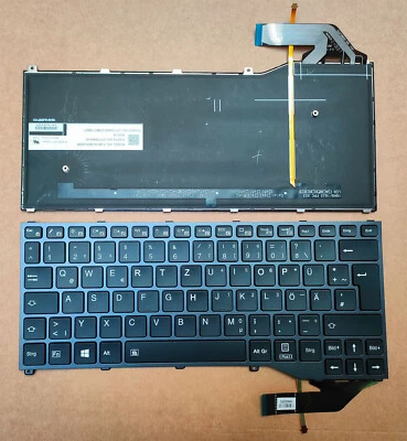 FUJITSU SIEMENS Teclado original Fujitsu Tablet LifeBook U729 U29X P728 iluminación DE Keyboard