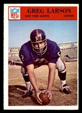 1966 Philadelphia Football #124 Greg Larson EX