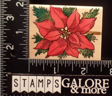 Hero Arts Rubber Stamps E1539 CHRISTMAS HOLIDAY POINTSETTIA PINES T02