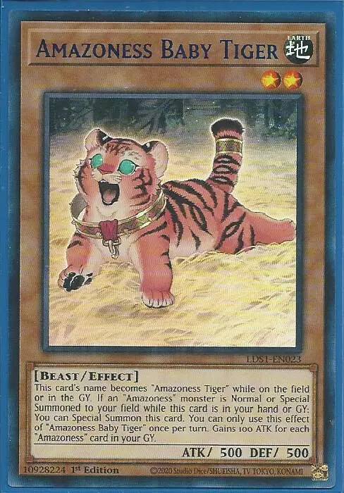 Yugioh - Amazoness Baby Tiger - Ultra Rare Holographic - 1st