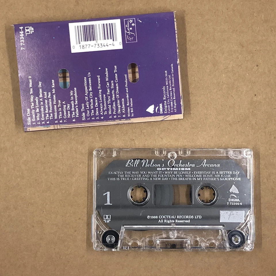 ORCHESTRA ARCANA Cassette Tape 80s Ambient Abstract OPTIMISM BILL NELSON Foto 2 de 4
