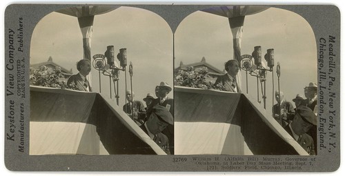 PERSONALITY SV - William Murray - Governor of Oklahoma - c1931