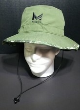 Mission Cooling Bucket Hat UPF 50, 3 Wide Brim One Size Green Bay Ash Ice