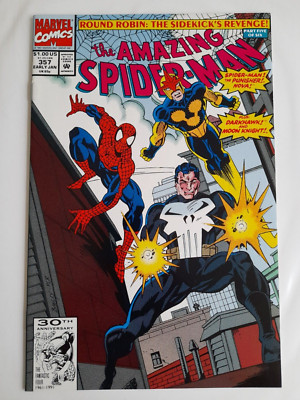 Amazing Spider-Man #357 Jan 1992 VFINE+ 8.5 ''A Bagel With Nova!''