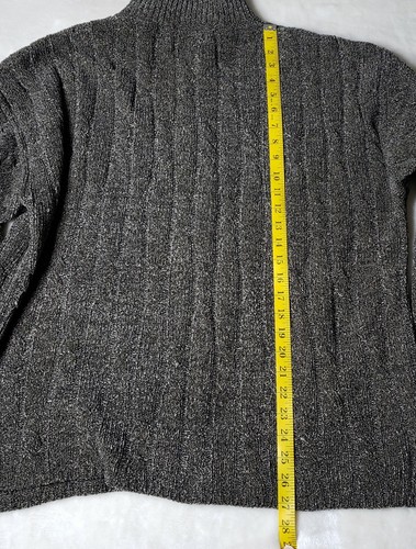 Vintage Cousin Johnny Men's Sweater Quarter Zip Size Large Made In USA - Picture 8 of 9