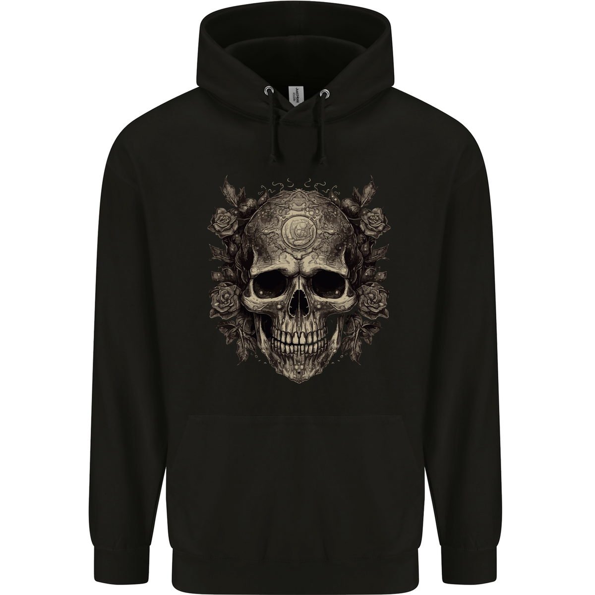 Hooded Sweatshirt Totenkopf Skelett Hoodie Herren A Gothic Skull