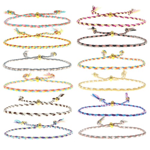 12 VSCO Bracelets for Teen Girls, Boho 