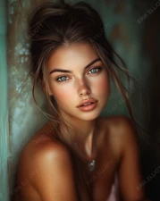 8x10 Photo Art Print - Pretty Girl Photography Portrait Beautiful Eyes Picture