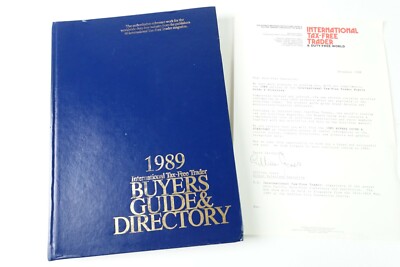 1989 International Tax-Free Trader Buyers Guide & Directory Katalog GH X-569