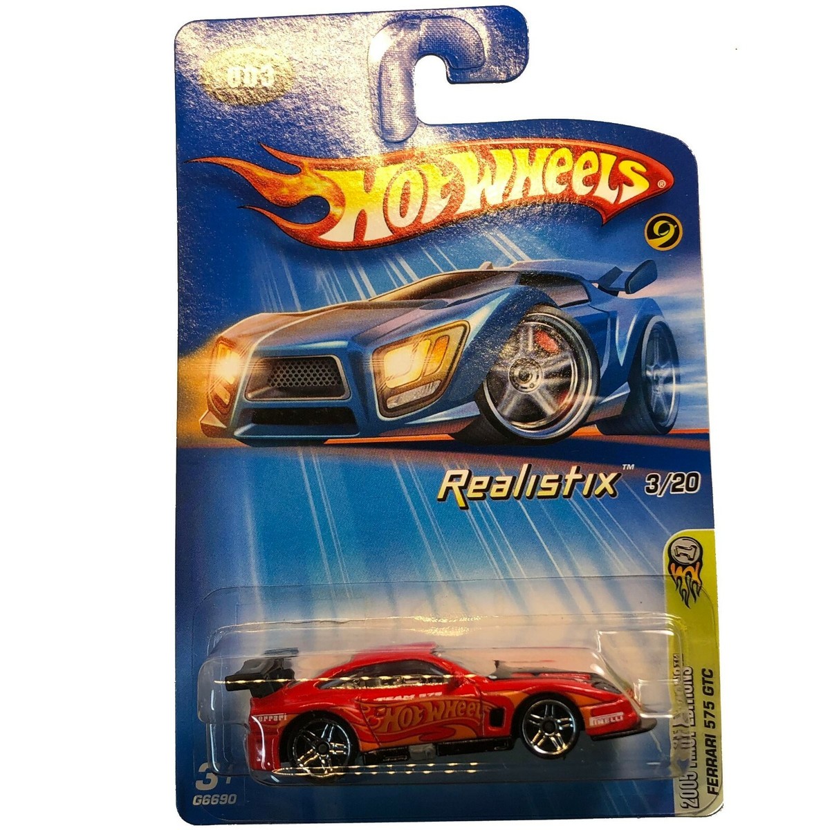 Hot Wheels 2005 #003 First Editions #3/20 Realstix Ferrari 575 GTC