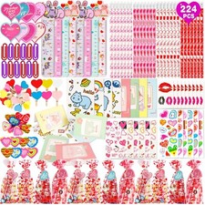 28 Pack Valentines Day Stationery Gifts Card Set for Kids, Valentines Classma...