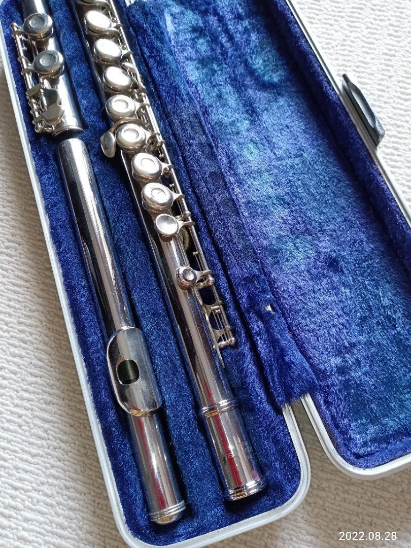 Muramatsu M-113 m113 Silver with Case used good From Japan Muramatsu M-113 m113 Silver with Case used good From Japan