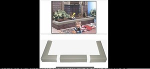 Kidkusion Baby Safety Security Fireplace Bumper Pad Taupe Foam