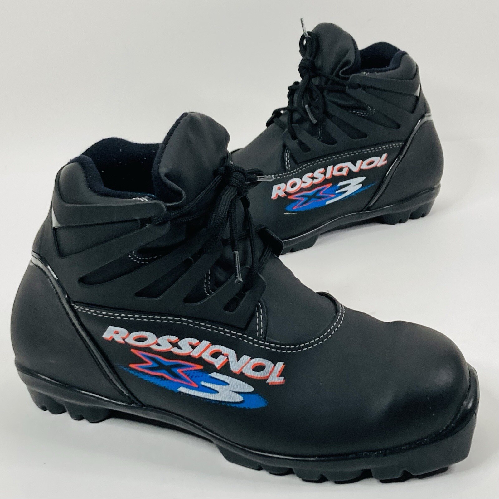 SALOMON Scarponi da sci Rossignol X3 uomo taglia 8 US neri stringati BELLI SCARPONI Made in Italy