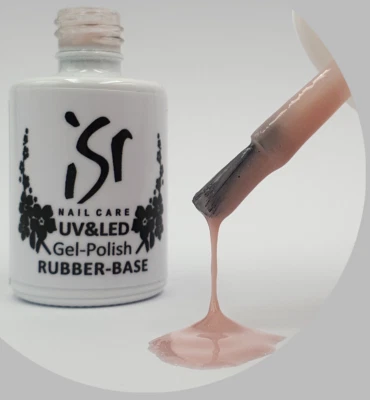 ISR NAIL CARE ISR UV/LED Gel Lack Rubber Base Cover6 Camouflage Diamant Glitzer Schimmer 15ml