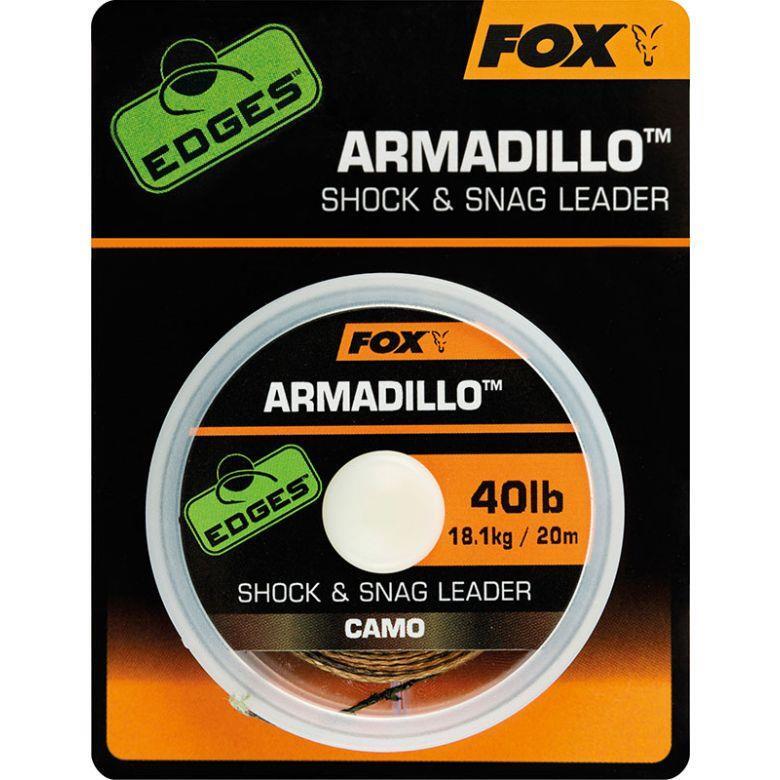 Камуфляж Fox Edges Armadillo Shock - Snag Leader 20-метровый шнур для Карпфенангельна 5690₽