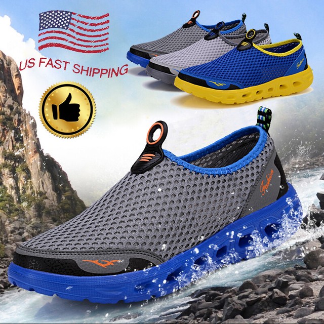 aleader men's mesh slip on water shoes