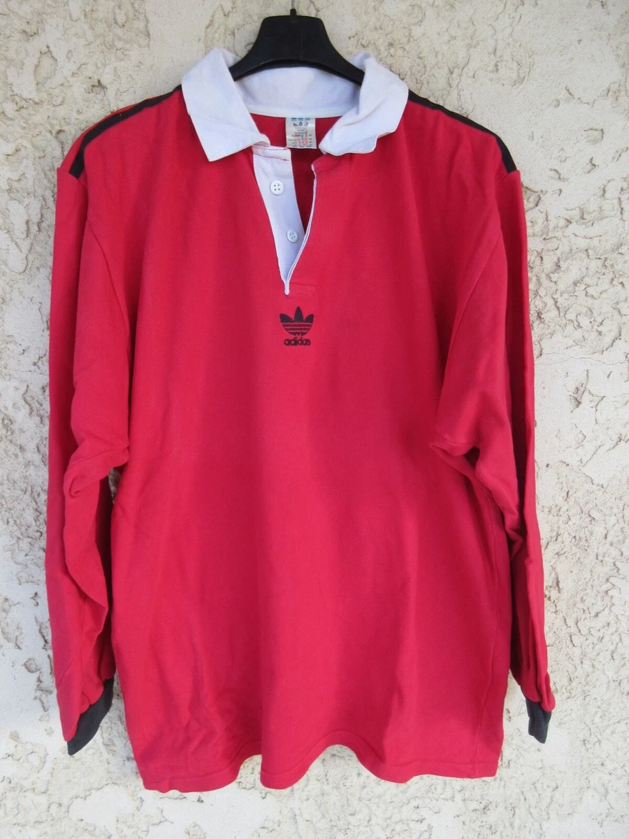 Maillot De Rugby Vintage Le Roc – Rouge – Ancien Coton – Numéro 2 – Taille XL