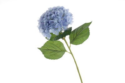 Einzelne künstliche Hortensie blau, violett, blush pink, weiß 82 cm