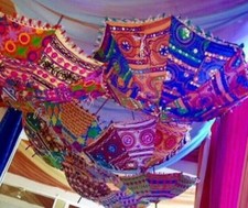 10 PCS Lot Indian Traditional Wedding Decorative Handmade Sun Umbrella Parasols